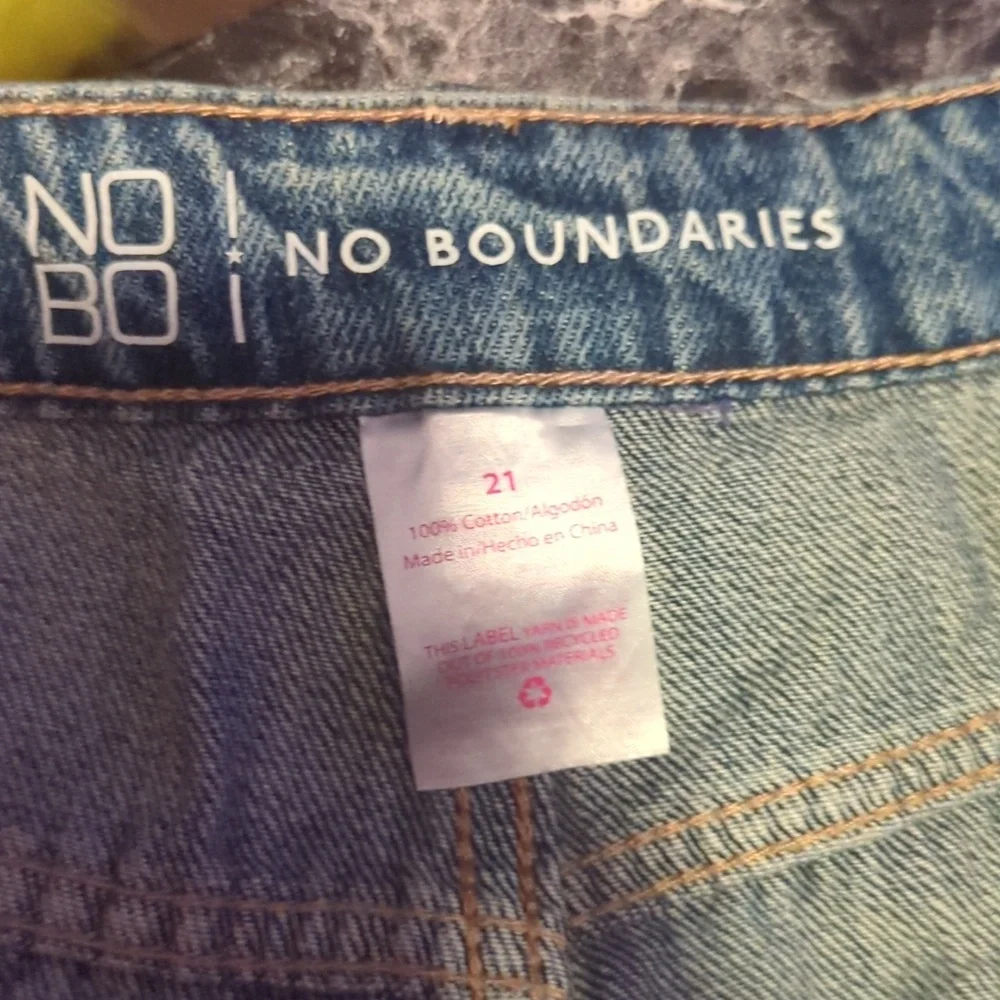NOBO Distressed Super High Rise Slim Straight Crop Jeans 21